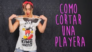 Como cortar una playera con Denise Blackheart  1 [upl. by Xanthe]