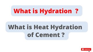 what is Heat of Hydration of cement  which compund react with water heatofhydration [upl. by Darom]