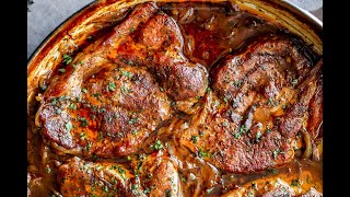 Stout Braised Pork Steak with Onions [upl. by Fritzsche]