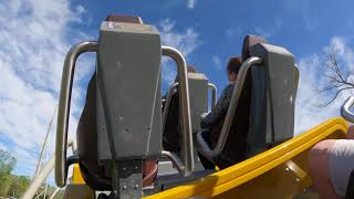 Pantheon Row 9 POV Busch Gardens Williamsburg 4k 60fps [upl. by Rawna391]