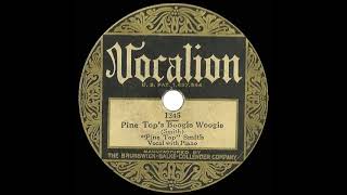 1929 HITS ARCHIVE Pine Top’s Boogie Woogie  Pine Top Smith [upl. by Annaeoj]