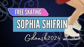 Sophia SHIFFRIN ISR  Junior Women Free Skating  Gdansk 2024 [upl. by Jerrilee225]