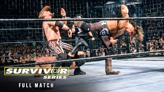 FULL MATCH Firstever Elimination Chamber Match Survivor Series 2002 [upl. by Rosner]