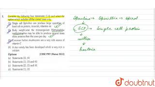 Consider the following four statement 14 and select the option which includes all the correct on [upl. by Barta]