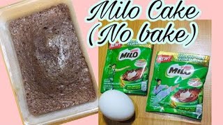 Milo Cake No bake Recipe 20 pesos for this Lockdown [upl. by Idnerb]