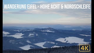 Schnee Wanderung Eifel  Hohe Acht amp Nordschleife  4K [upl. by Jollanta783]