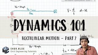 CE Board Exam Review Dynamics  Rectilinear Motion Constant Acceleration Part 2 [upl. by Ssew]