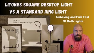 LitONES Square Desktop Light vs Standard Ring Light 💡🌟Unboxing and Full Comparison of BOTH LIGHTS 💡 [upl. by Ecirtemed492]