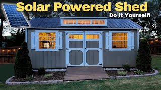 12V Solar Powered Shed Setup  Off Grid Lighting [upl. by Holmann]