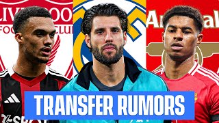 TOP 5 TRANSFER RUMORS Rashford to Arsenal Szoboszlai to Real Madrid  Morning Footy [upl. by Axel]