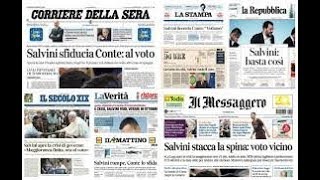 Le prime pagine dei giornali di oggi 13 gennaio 2020 [upl. by Vitek75]