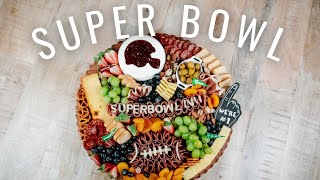 SUPER BOWL FOOTBALL CHARCUTERIE BOARD [upl. by Yrram]