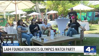 LA84 Foundation hosts Olympics watch party [upl. by Sehcaep446]