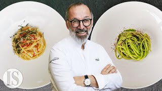 Aglio e olio originale vs gourmet con Norbert Niederkofler  AlpiNN [upl. by Ainoda]