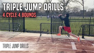 Triple Jump Drills 4 Cycle 4 Bounds [upl. by Slen]