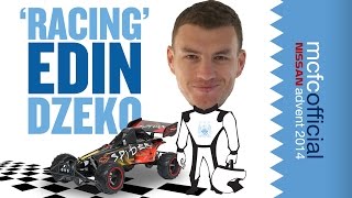 EDIN DZEKO RACE CAR DRIVER  Man City Advent Calendar 2014  Day Five [upl. by Llemaj]