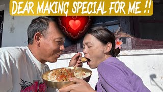 DEAR MAKING SPECIAL FOR ME  DEAR IS VERY HAPPY tibetanyoutuber tibetanvolgger dearchannel [upl. by Ainak994]