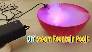 Create a Pond at Home with a Mist Maker Fogger LED Lights DIY [upl. by Ahseiyt942]