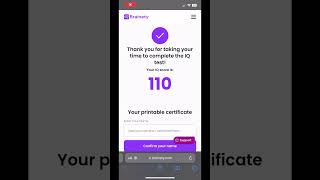 Figuring out my IQ score with a free test made by Brainety [upl. by Yalc]