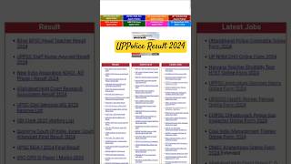 uppolice result 2024 upppolice upcop ipsofficer uppolice police policeexam constable result [upl. by Auohp423]