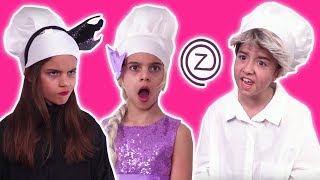 CHOCOLATE FOOD vs REAL FOOD 🍫 Princess Cooking Competition  Princesses In Real Life  Kiddyzuzaa [upl. by Atilrak]