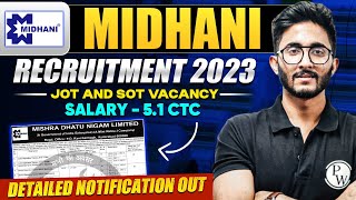 MIDHANI RECRUITMENT 2023  MDNL Notification 2023  MIDHANI Online Form 2023 [upl. by Neerual]