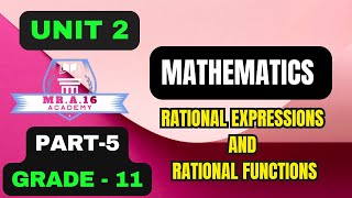 MATHS GRADE 11 UNIT 2 PART 5 215 DECOMPOSITION OF RATIONAL EXPRESSION INTO PARTIAL FRACTIONS [upl. by Henriques456]