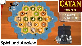 Catan®  StädteampRitter Spiel und Analyse [upl. by Fawn]