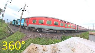 Rajdhani Express 360° VR View  Indian Railways [upl. by Pokorny880]