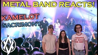 Kamelot  Sacrimony Live REACTION  Metal Band Reacts REUPLOADED [upl. by Eceirahs]