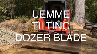 Skid steer Tilting dozer blade uemme [upl. by Narhet]