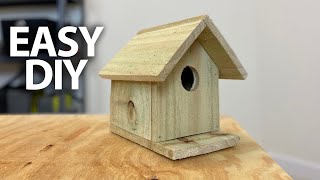 EASIEST DIY Simple Birdhouse with Minimal Tools Step by Step  Ales Everyday [upl. by Lauryn]