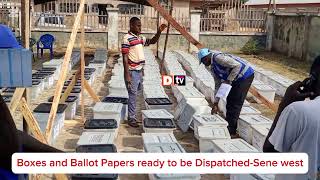 Watch All set Boxes and Ballot Papers ready for dispatch in Sene west [upl. by Sibelle]