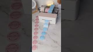 what would you print with these multicolored labels📦asmr smallbiz smallbusiness packingorders [upl. by Odnalra29]