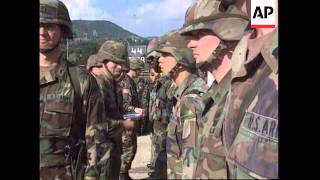 Bosnia  Withdrawal of IFOR troops [upl. by Ayek]