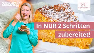 😍🥕 Veganer Karottenkuchen in nur 2 Schritten zubereitet  Thermomix® Rezepte [upl. by Nolrah24]