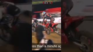 Jett Lawrence crash motorcycle supercross [upl. by Nylhsoj]