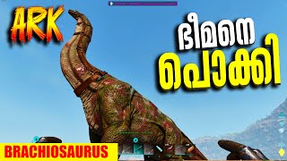 ARK ASA THE CENTER 06  ഭീമനെ പൊക്കി  MOD DINO BRACHIOSAURUS TAMING😮MALAYALAM GAMEPLAY [upl. by Greenman733]