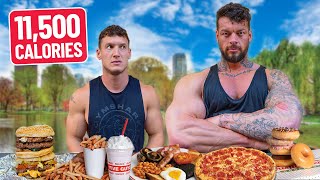 I ate his 11500 CALORIE Bulking Diet Ft World’s Biggest Bodybuilder [upl. by Marcelline930]