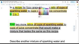 Noun Groups in Ratio Word Problem A Think Aloud [upl. by Eriuqs464]