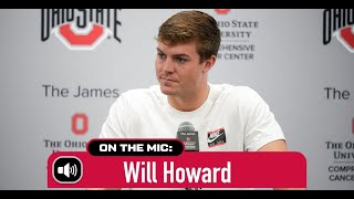 Ohio State QB Will Howard talks how he is becoming more comfortable 91724 [upl. by Lorrin]