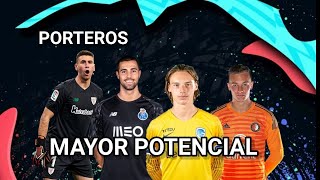 PORTEROS CON MAYOR POTENCIAL FIFA 22 JÓVENES PROMESAS [upl. by Dona482]