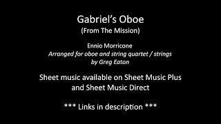 Gabriels Oboe  Oboe and String Quartet [upl. by Olinde]