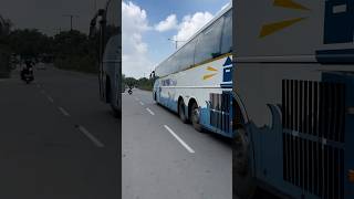 APSRTC dolphin cruise Volvo b11r semi sleeper multiaxle bus at Miyapur Hyderabad youtubeshorts bus [upl. by Jair]