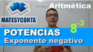 Potencias con exponente negativo [upl. by Lohner618]