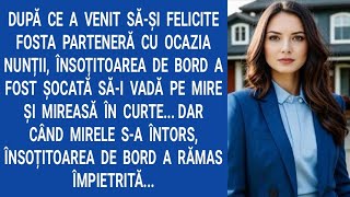 După ce a venit săşi felicite fosta parteneră cu ocazia nunțiiînsoțitoarea de bord a fost şocată [upl. by Celinka]