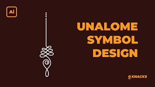 Unalome Symbol Design free hand with pencil tool [upl. by Erot]