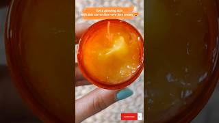 DIY CARROT amp ALOE VERA Face Cream  TO GET GLOWING BRIGHTER SKIN 😍 shorts [upl. by Outlaw664]