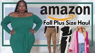 Fall Amazon Plus Size Clothing Haul [upl. by Adnih]