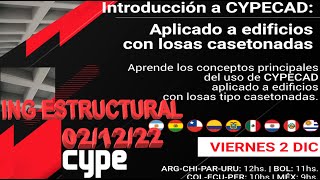 INTRODUCCIÓN A CYPECAD APLICADO A EDIFICIOS CON LOSAS CASETONADAS [upl. by Einnek]